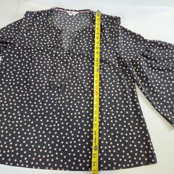 Boden Polkadot Flare Sleeve Relaxed Fit Blouse Top Size US 12 UK 16 - Picture 4 of 7